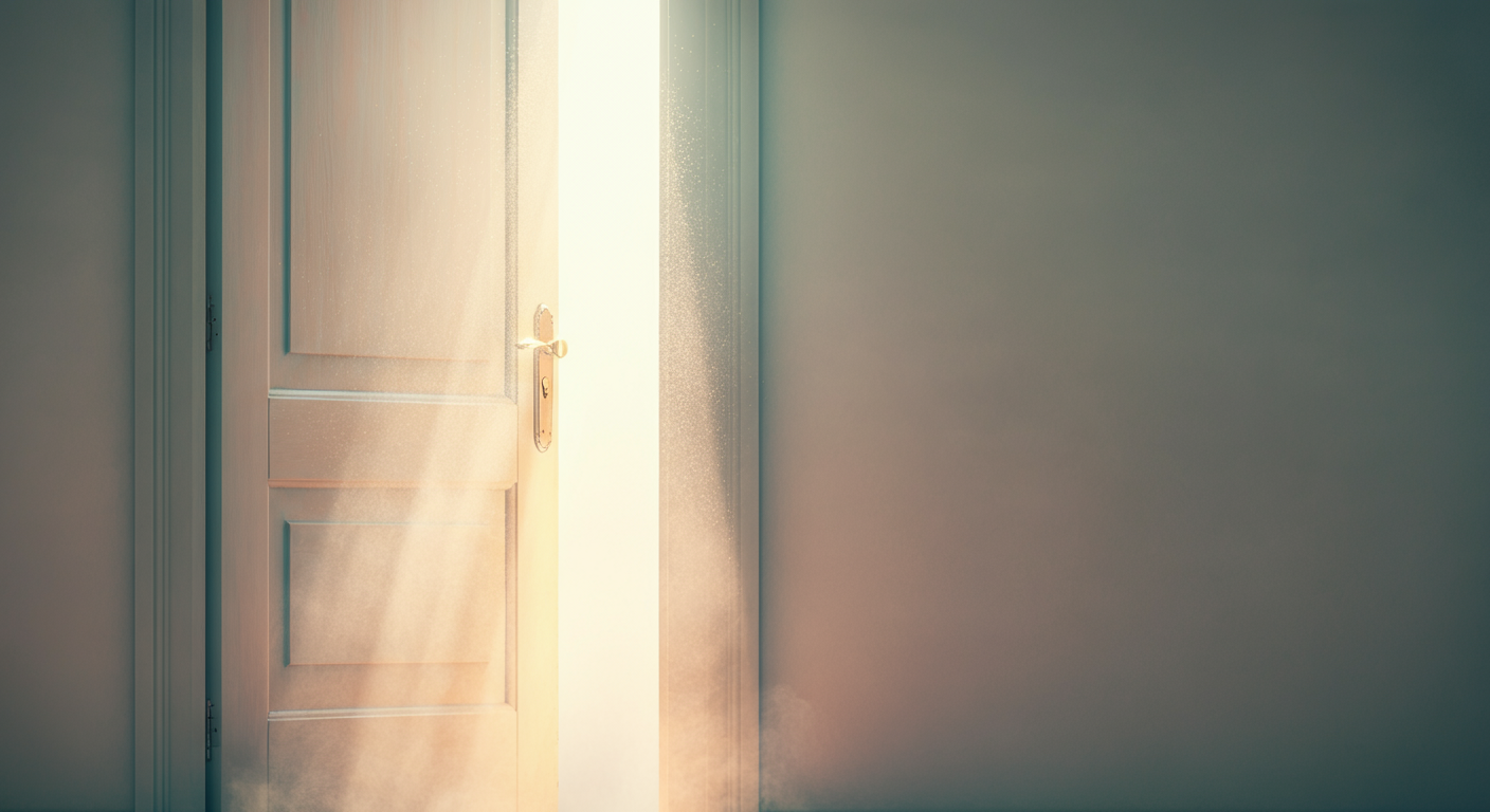 暗い部屋に差し込む一筋の光