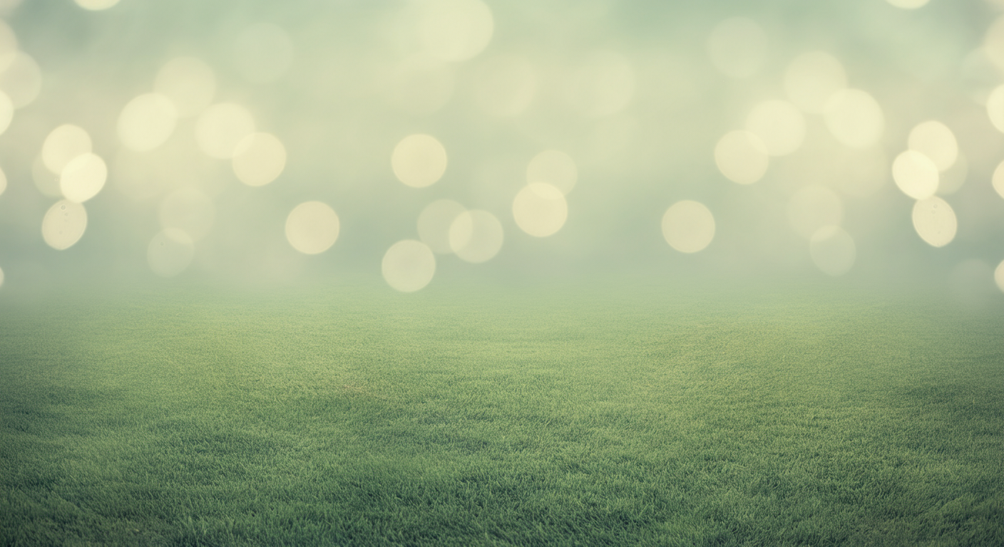 誰もいない、手入れの行き届いた芝生のドッグラン