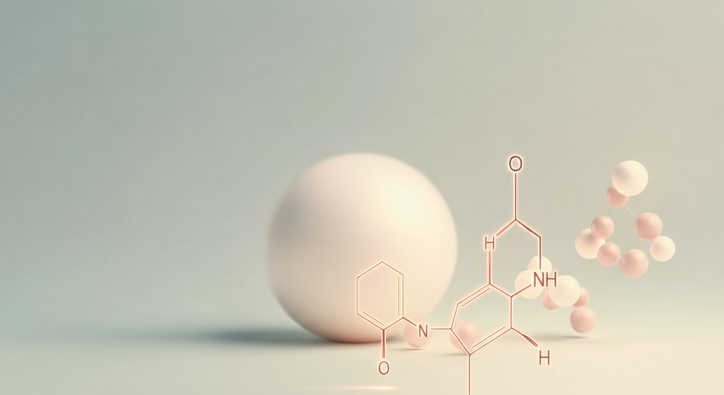 分子構造図を美しくアートのように表現した、科学をテーマにした抽象的な写真