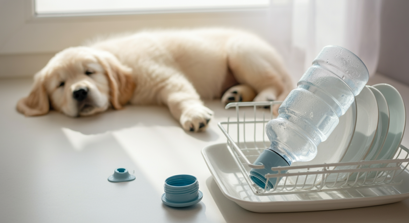愛犬の健康は飲み水から。給水ボトルを清潔に保つお手入れ術と選び方