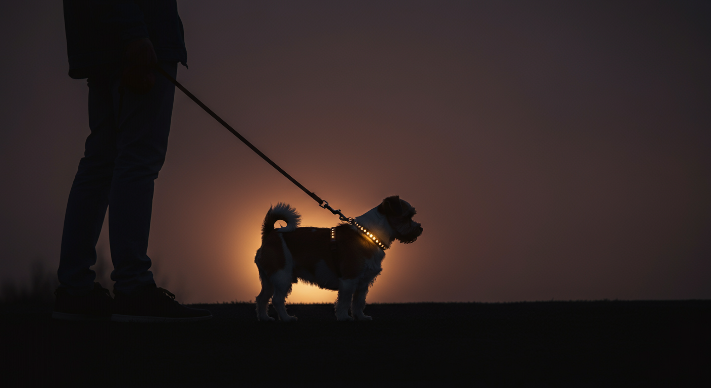 暗い夜道がこわくない。愛犬と自分を守る、はじめてのセーフティライト選び