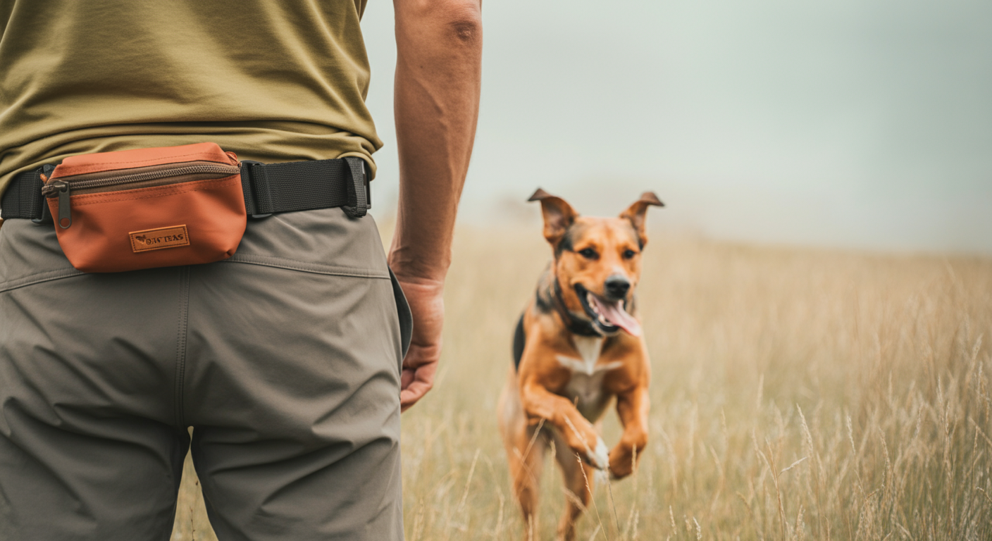 両手が自由になる快適さ。アクティブな愛犬家が選ぶ高機能トリーツポーチ