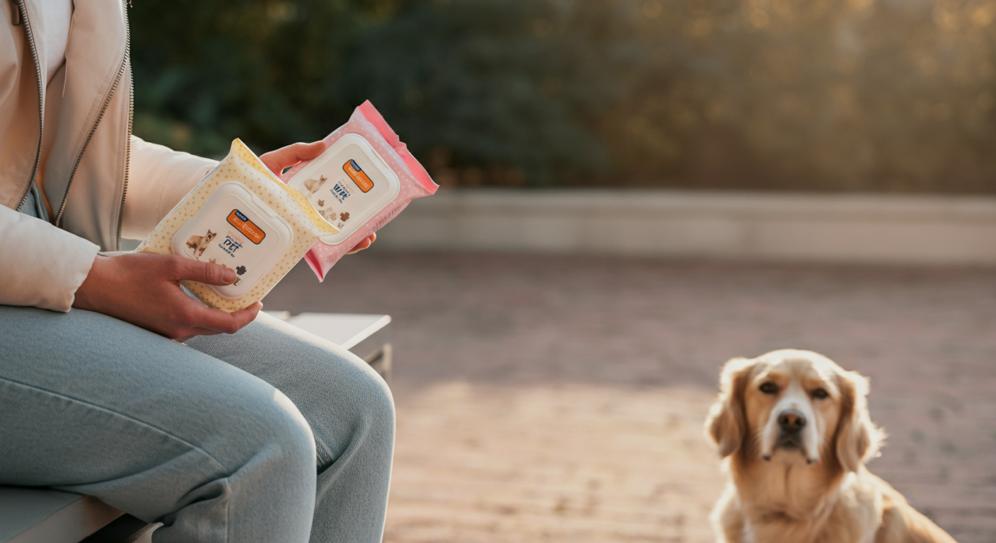 犬用ウェットティッシュ、どれも同じじゃない！ドッグランで差がつく選び方とスマートな使い方
