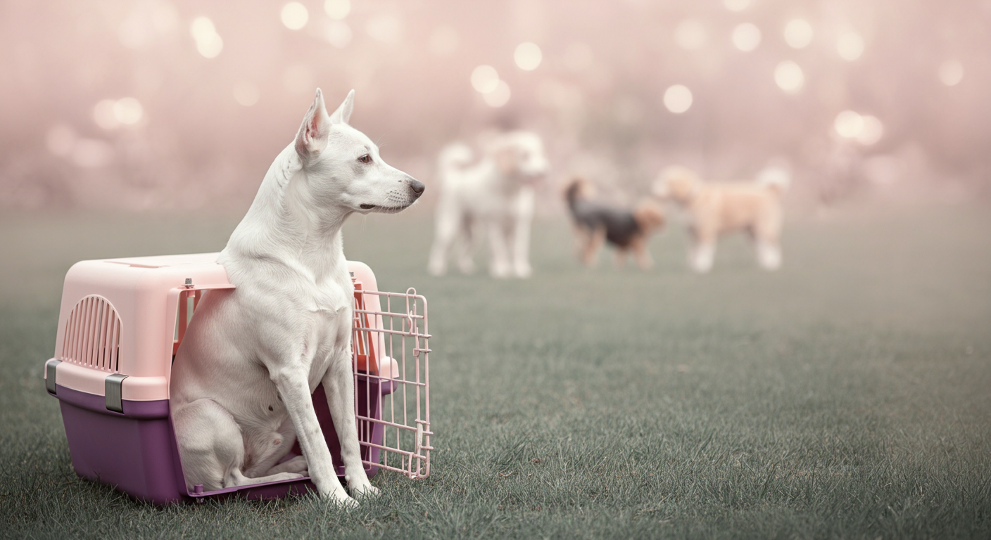 ドッグランでの「吠え」にサヨナラ！クレートを使ったポジティブ社会化トレーニング