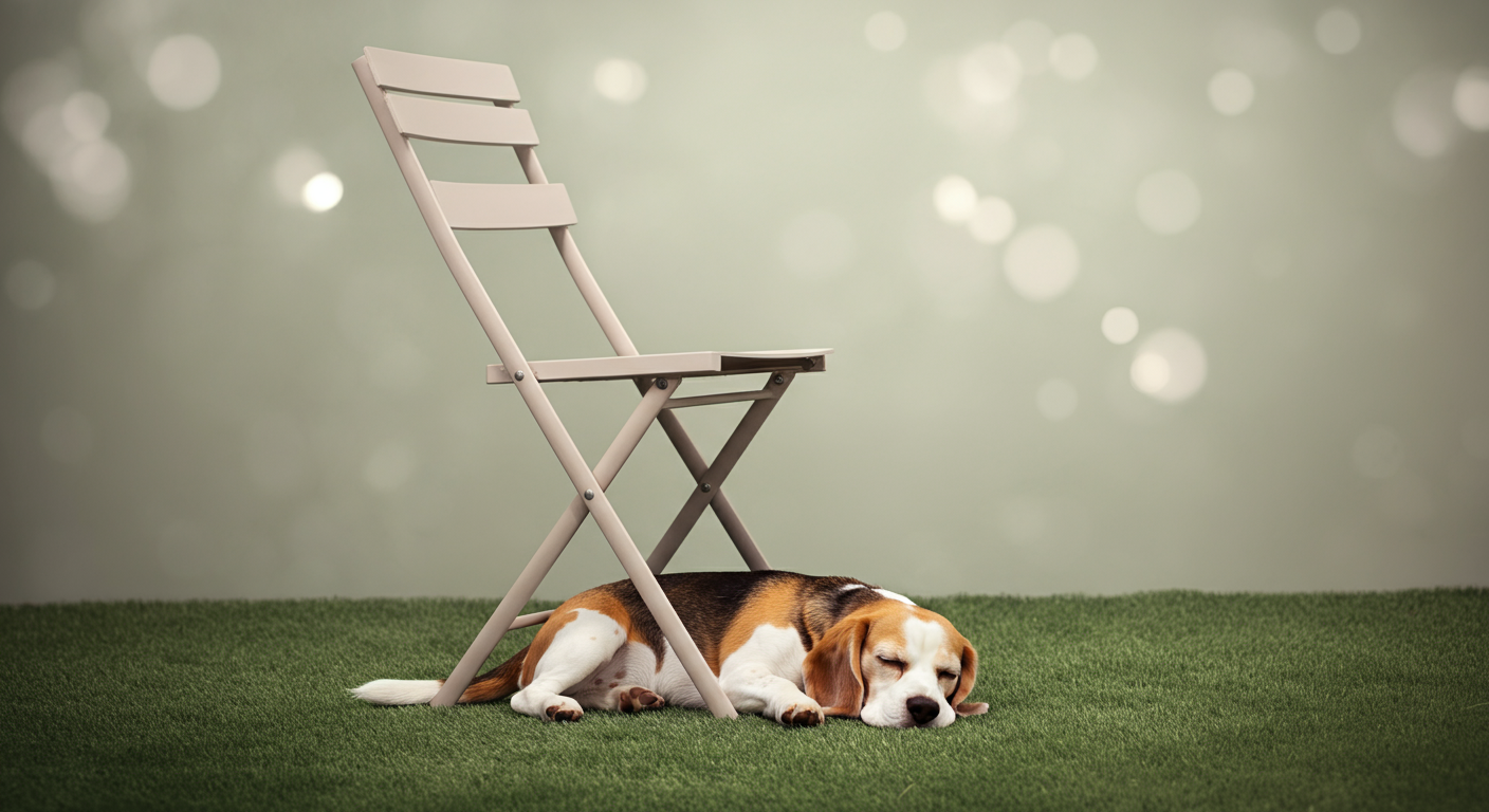 ドッグランで吠える・興奮しすぎる子に。折りたたみ椅子で作る「魔法の休憩所」