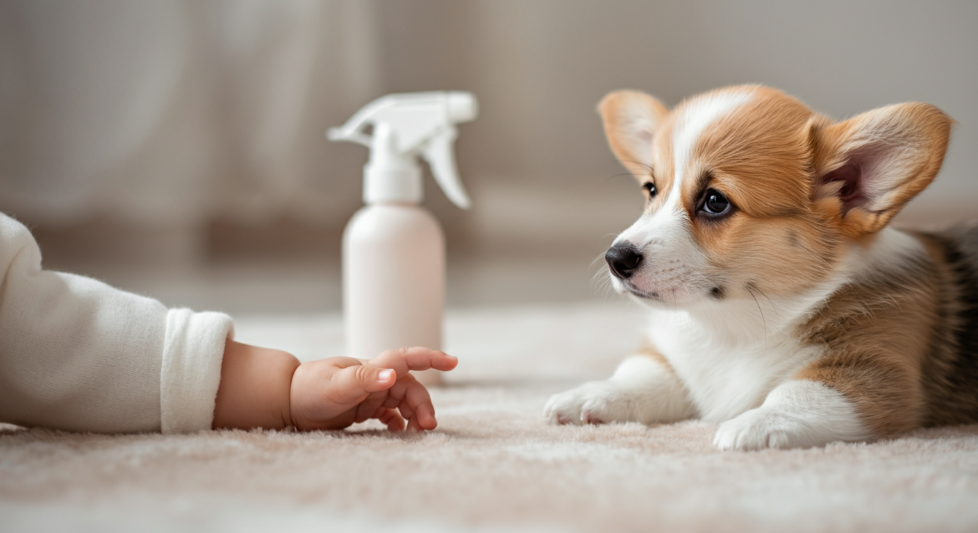 赤ちゃんがいるからこそ選びたい。家族みんなに優しい犬用消臭スプレーの条件