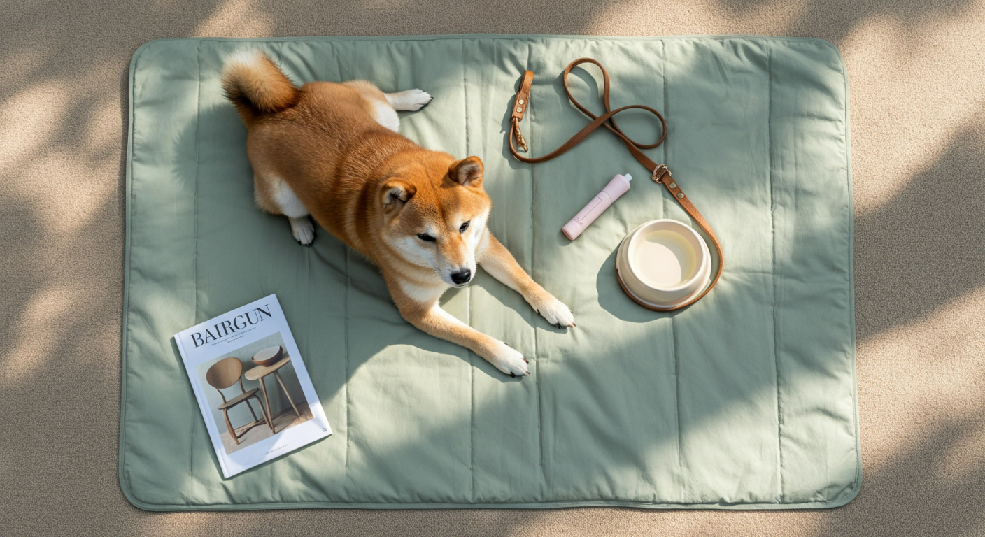 「出しっぱなし」が美しい。デザインで選ぶ、愛犬との暮らしに馴染むレジャーシート